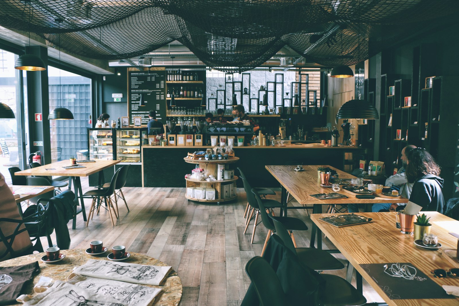A busy, welcoming café full of people